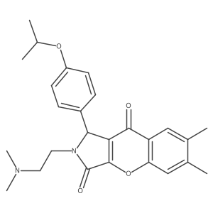 2-(2-(Dimethylamino)ethyl)-1-(4-isopropoxyphenyl)-6,7-dimethyl-1,2-dihydrochromeno[2,3-c]pyrrole-3,9-dione Structure