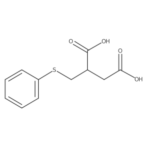 2-[(Phenylthio)methyl]butanedioic acid Structure
