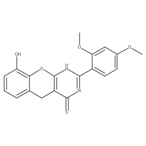 2-(2,4-dimethoxyphenyl)-9-hydroxy-3H,4H,5H-chromeno[2,3-d]pyrimidine-4-thione Structure