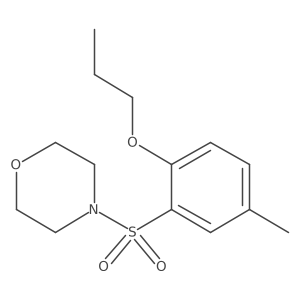 4-(5-Methyl-2-propoxybenzenesulfonyl)morpholine结构式