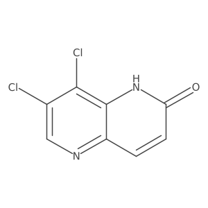 7,8-Dichloro-1,5-naphthyridin-2(1H)-one Structure