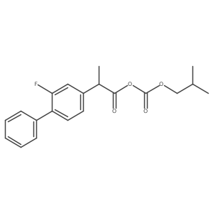 (S)-2-(2-Fluoro-[1,1'-biphenyl]-4-yl)propanoic (Isobutyl Carbonic) Anhydride结构式