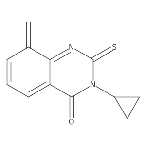 3-Cyclopropyl-8-methylidene-2-sulfanylidenequinazolin-4-one结构式