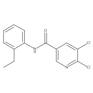 5,6-Dichloro-N-(2-ethylphenyl)pyridine-3-carboxamide结构式