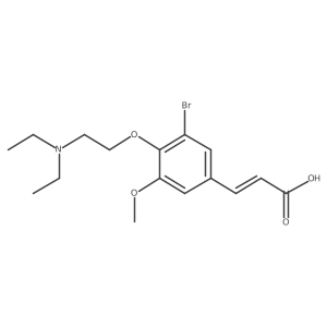 3-[3-Bromo-4-[2-(diethylamino)ethoxy]-5-methoxyphenyl]-2-propenoic acid Structure