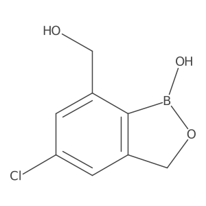 5-Chloro-7-(hydroxymethyl)benzo[c][1,2]oxaborol-1(3H)-ol Structure