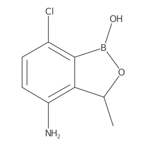 4-Amino-7-chloro-3-methylbenzo[c][1,2]oxaborol-1(3H)-ol Structure