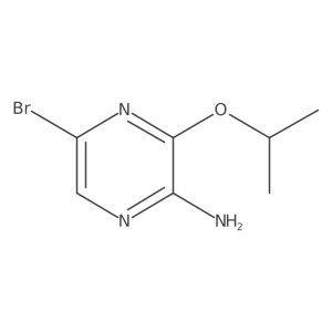 5-Bromo-3-isopropoxypyrazin-2-amine结构式