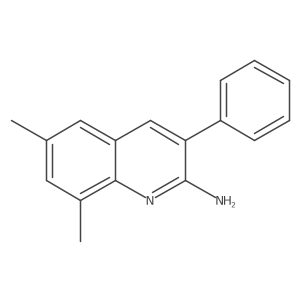 2-Amino-6,8-dimethyl-3-phenylquinoline Structure