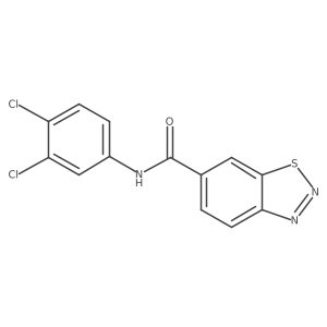 N-(3,4-dichlorophenyl)-1,2,3-benzothiadiazole-6-carboxamide结构式