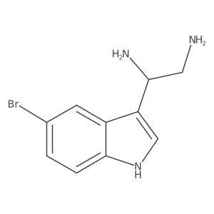 1-(5-Bromo-1H-indol-3-yl)-1,2-ethanediamine结构式