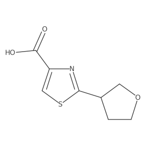 2-(Tetrahydrofuran-3-yl)thiazole-4-carboxylic Acid Structure