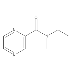 N-Ethyl-N-methyl-2-pyrazinecarboxamide结构式