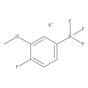 Potassium trifluoro(4-fluoro-3-methoxyphenyl)boranuide Structure