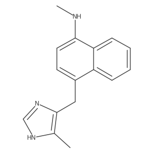 n-Methyl-4-((5-methyl-1h-imidazol-4-yl)methyl)naphthalen-1-amine Structure
