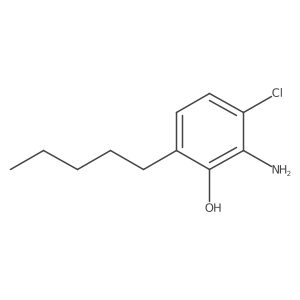 Phenol, 2-amino-3-chloro-6-pentyl-结构式
