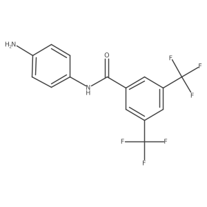 N-(4-Aminophenyl)-3,5-bis-trifluoromethyl-benzamide结构式