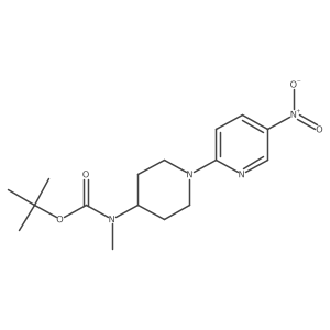 Tert-butyl methyl(1-(5-nitropyridin-2-yl)piperidin-4-yl)carbamate Structure