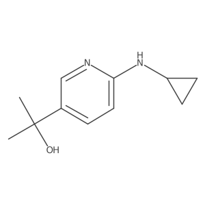 2-(6-(Cyclopropylamino)pyridin-3-yl)propan-2-ol结构式