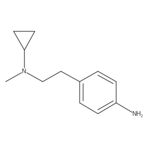 4-{2-[Cyclopropyl(methyl)amino]ethyl}aniline结构式