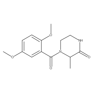 4-(2,5-Dimethoxybenzoyl)-3-methylpiperazin-2-one Structure