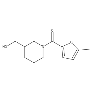 [1-(5-Methylfuran-2-carbonyl)piperidin-3-yl]methanol Structure