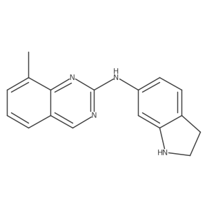 N-(indoline-6-yl)-8-methylquinazoline-2-amine结构式