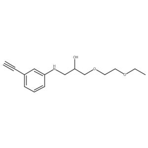 1-(2-Ethoxyethoxy)-3-[(3-ethynylphenyl)amino]-2-propanol结构式