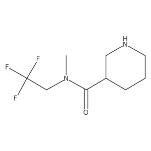N-methyl-N-(2,2,2-trifluoroethyl)piperidine-3-carboxamide结构式