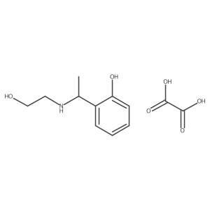 2-[1-(2-Hydroxy-ethylamino)-ethyl]-phenol oxalate Structure