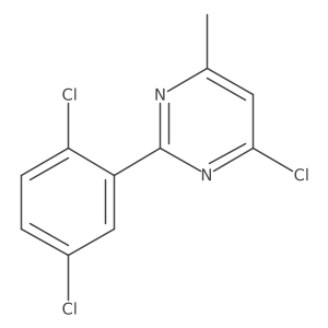 4-Chloro-2-(2,5-dichlorophenyl)-6-methylpyrimidine结构式