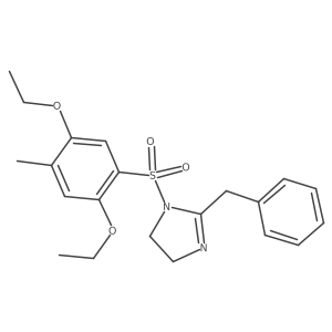 1-[(2,5-Diethoxy-4-methylphenyl)sulfonyl]-2-benzyl-2-imidazoline Structure