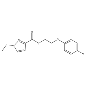 1-ethyl-N-(2-(4-fluorophenoxy)ethyl)-1H-pyrazole-3-carboxamide Structure