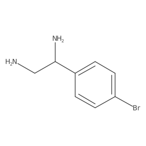 (1R)-1-(4-Bromophenyl)ethane-1,2-diamine Structure