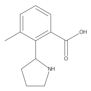 (R)-3-Methyl-2-(pyrrolidin-2-yl)benzoic acid Structure