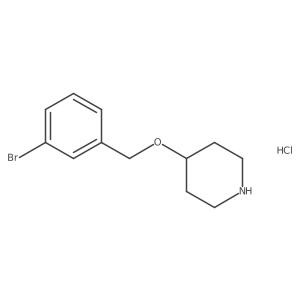 4-[(3-Bromobenzyl)oxy]piperidine hydrochloride Structure