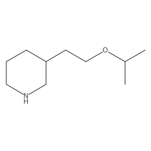3-[2-(Propan-2-yloxy)ethyl]piperidine结构式