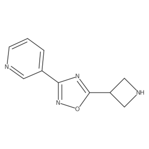 3-[5-(Azetidin-3-yl)-1,2,4-oxadiazol-3-yl]pyridine Structure