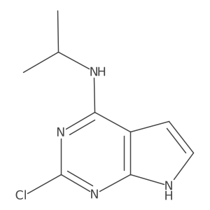 2-Chloro-N-(1-methylethyl)-7h-pyrrolo[2,3-d]pyrimidin-4-amine Structure