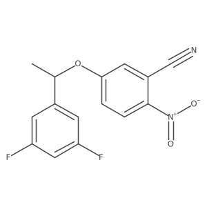 5-[1-(3,5-Difluorophenyl)ethoxy]-2-nitrobenzonitrile结构式