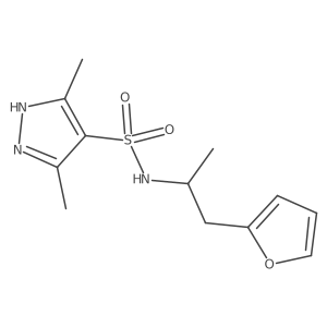 N-(1-(furan-2-yl)propan-2-yl)-3,5-dimethyl-1H-pyrazole-4-sulfonamide Structure