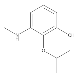 2-Isopropoxy-3-(methylamino)phenol Structure