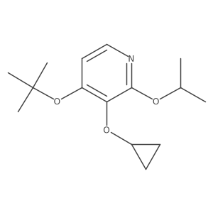 4-Tert-butoxy-3-cyclopropoxy-2-isopropoxypyridine Structure