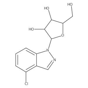 (2R,3R,4S,5R)-2-(4-chloroindazol-1-yl)-5-(hydroxymethyl)oxolane-3,4-diol Structure