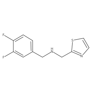 N-(3,4-Difluorobenzyl)-1-(thiazol-2-yl)methanamine Structure