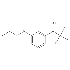 2,2,2-Trifluoro-1-(3-propoxyphenyl)ethanol Structure