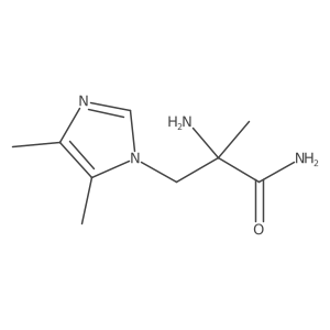 2-amino-3-(4,5-dimethyl-1H-imidazol-1-yl)-2-methylpropanamide结构式