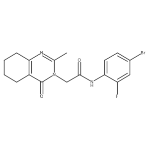 N-(4-bromo-2-fluorophenyl)-2-(2-methyl-4-oxo-5,6,7,8-tetrahydroquinazolin-3(4H)-yl)acetamide结构式