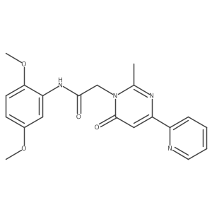 N-(2,5-dimethoxyphenyl)-2-(2-methyl-6-oxo-4-(pyridin-2-yl)pyrimidin-1(6H)-yl)acetamide Structure