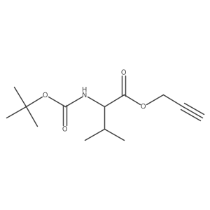 prop-2-yn-1-yl (2S)-2-{[(tert-butoxy)carbonyl]amino}-3-methylbutanoate结构式